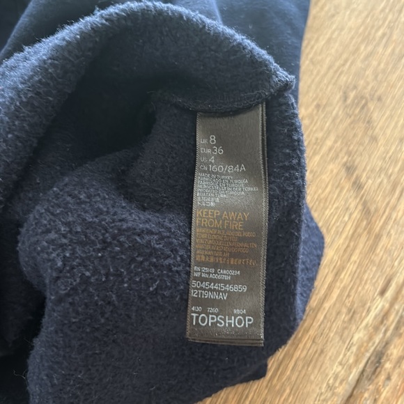 Top shop by Tee and Cake NYPD Crop Hoodie - Picture 7 of 11